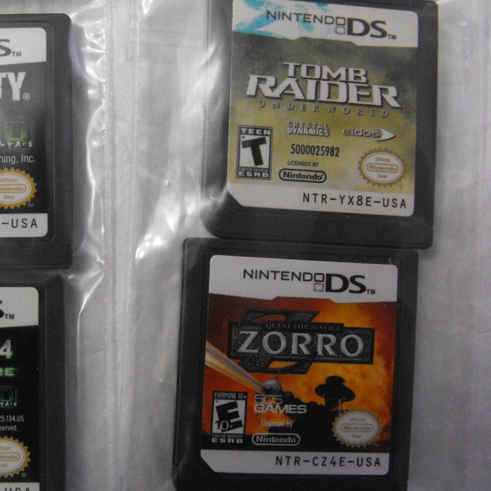 Nintendo DS Games Tomb Raider Underworld & Zorro